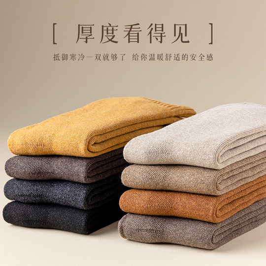 Autumn and winter women's thickened and velvet anti-odor socks