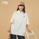 Li Ning, футболка polo, летняя хлопковая рубашка, короткий рукав, для влюбленных, оверсайз