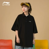 Li Ning, футболка polo, летняя хлопковая рубашка, короткий рукав, для влюбленных, оверсайз