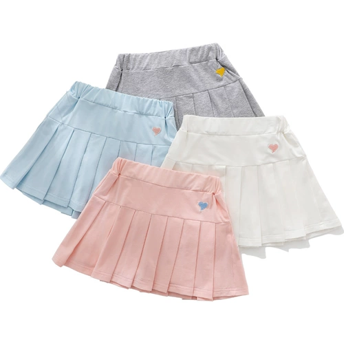 Летняя одежда, юбка на девочку, детская юбка в складку, штаны, мини-юбка, в западном стиле, подходит для подростков