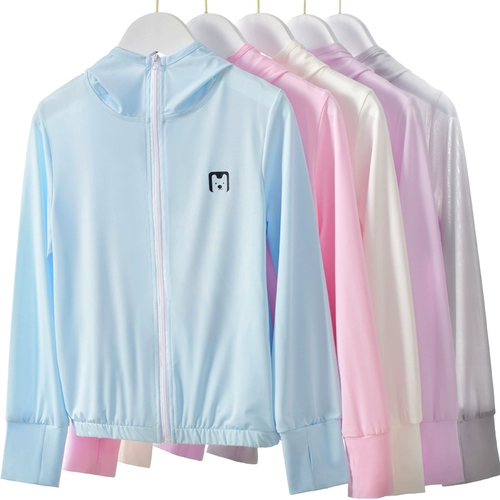 Шелковый детский солнцезащитный крем, летняя одежда для защиты от солнца, легкая и тонкая ветровка, куртка для мальчиков, подходит для подростков