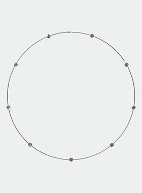 银厚镀金日月灵感原创设计项链