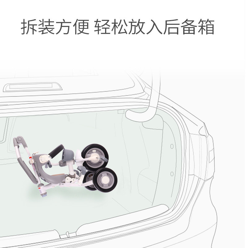 爱德格1-3岁2 摩卡母婴三轮车