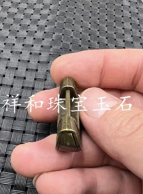 文玩古玩合金如意锁吊坠