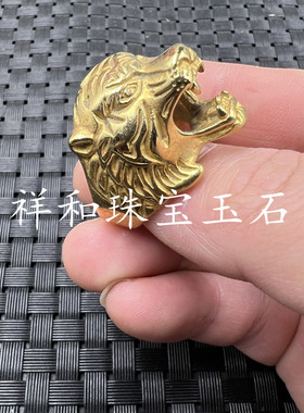黄铜戒指豹子头指环手饰