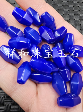 青金蓝玛瑙米珠玉石散珠