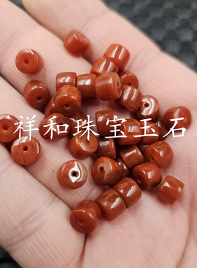 盐源玛瑙老型珠玉石散珠