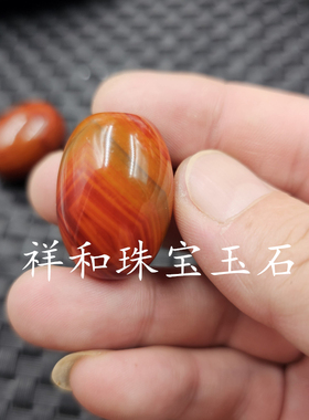 包邮20*30毫米战国红玛瑙玉散珠