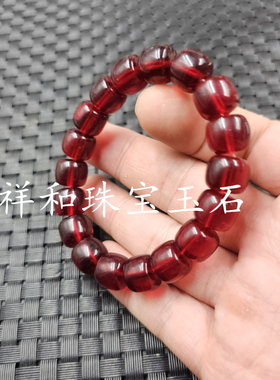 仿血泊老型珠散珠冰种红色
