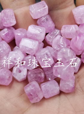紫罗兰六棱珠路路通玉石散珠