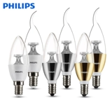 Philips, светодиодная свеча, лампочка, подвеска из кварца, энергосберегающая люстра, источник света, с винтовым цоколем, 5W