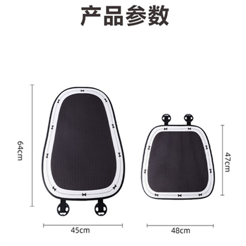 汽车坐垫夏季凉垫屁垫四季通用透气网红小蛮腰后排冰丝座垫三件套