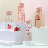 Водяная чашка женщина лето милая и портативная пластиковая чашка Студент высокая стоимость лица лето большая тенденция к мощности