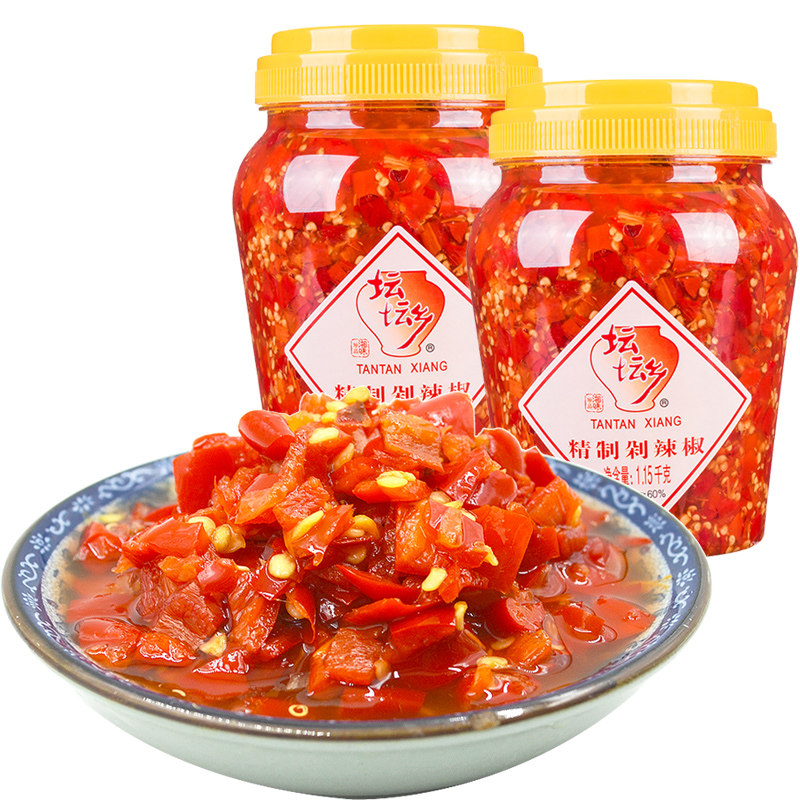 剁辣椒新鲜鱼头长沙坛坛乡精制商用坛香蒸鱼拌饭湖南正宗特产剁椒