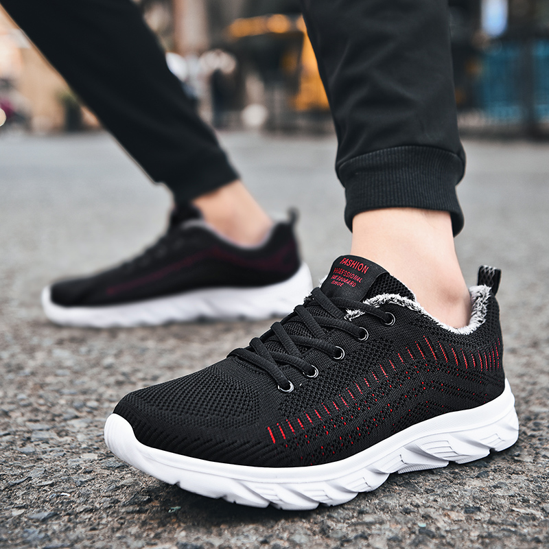 2025冬季正品断码清仓处理运动休闲鞋跑步鞋男鞋加绒保暖棉鞋潮鞋 - 图1