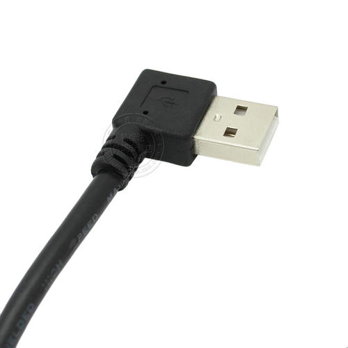 上下左右弯USB2.0公对母延长线 带螺丝孔 弯头USB公对母延长线可固定定制机箱数据线自由开孔DIYUSB带耳线 - 图1