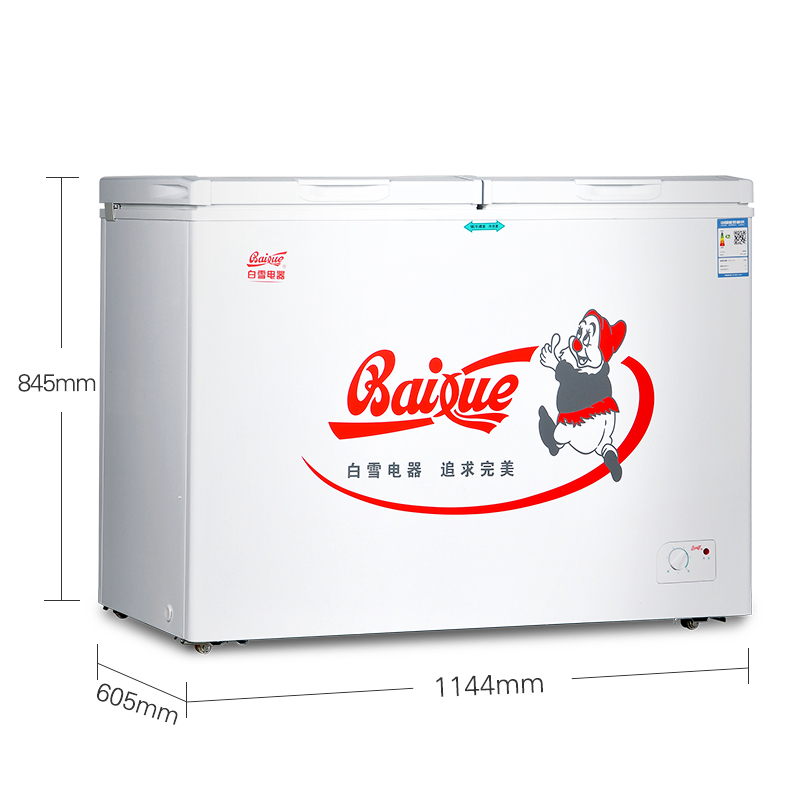 商用节能静音冰柜冷冻冷藏双温卧式冷柜 家 223DS BDX 白雪 Baixue 商用节能静音冰柜冷冻冷藏双温卧式冷柜 家 223DS BDX 白雪 Baixue