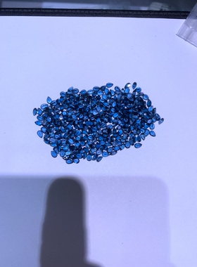 天然伦敦蓝托帕石水滴形裸石4×6mm未镶嵌裸石DIY饰品配件