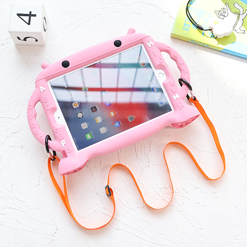 杰梵客旗舰店儿童车载苹果ipad保护套防摔ipad9保护壳11寸Proair4AIR3硅胶mini6mini4mini5平板电脑iPad8Air2背带0