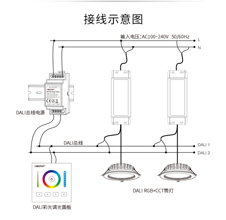 DALI总线电源DALI导轨式 MITBOXER DL-POW1控制系统电源 - 图3