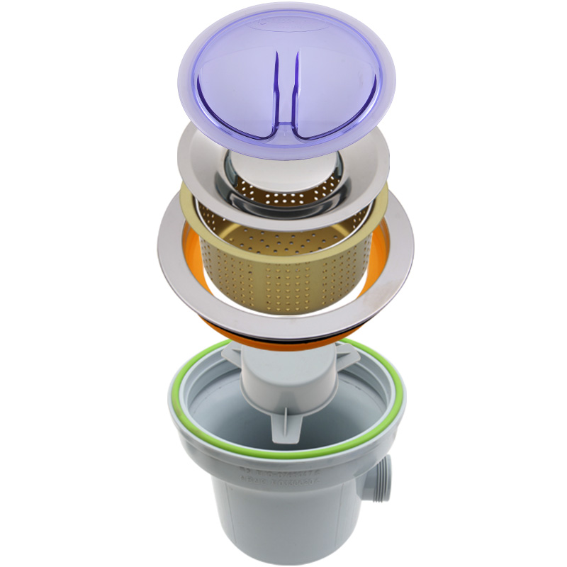 巨杉进口韩国水槽单槽下水配件全套水槽下水器含软管大单槽专用 - 图3