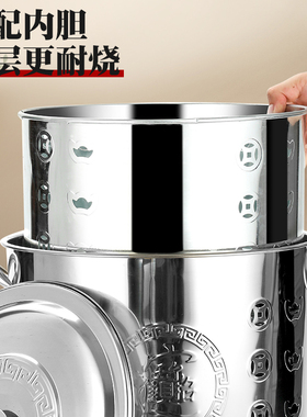 元宝桶烧金桶焚烧桶家用不锈钢烧钱纸盆化宝桶聚宝盆焚烧炉化金桶