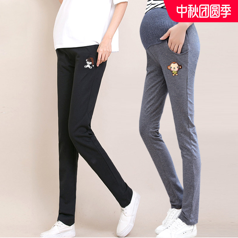 外穿春秋潮妈时尚托腹小脚孕妇裤子 zhangbos母婴孕妇打底裤