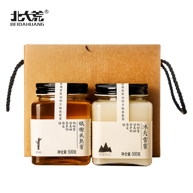 顺丰北大荒礼盒装东北黑蜂椴树蜂蜜 东北黑蜂食品蜂蜜