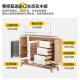 Sanmeng log sideboard integrated solid wood