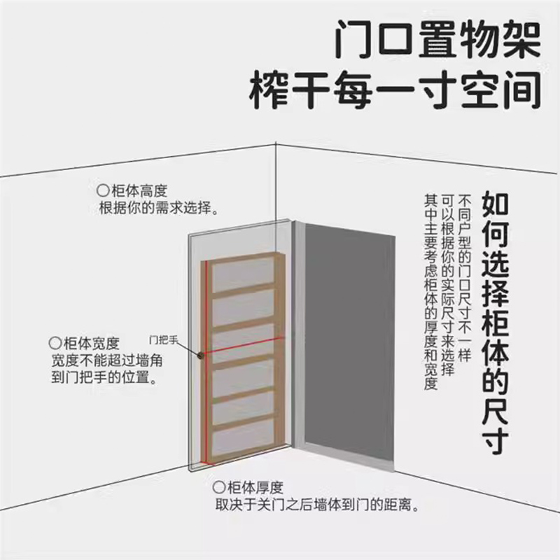 实木超薄书柜门后缝隙收纳柜落地置物架书房壁挂儿童书架立柜窄柜-图2