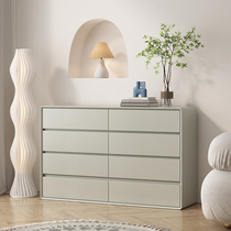 Cream Wind Dining Side Cabinet Living-room Solid Wood Tea Water Side Cabinet Minima Modern Lockers Close To Wall Integrated Cabinet Kitchen