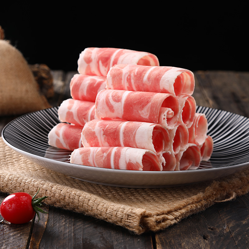 大庄园羔羊肉卷3斤调理非原切涮羊肉火锅羊肉片家庭火锅肉片