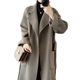 High-end double-sided wool coat for women, loose and slimming