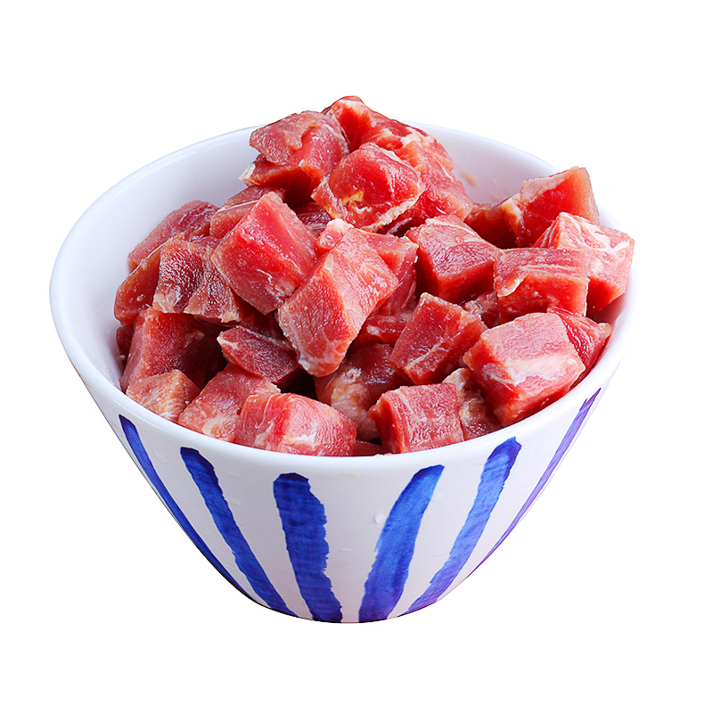 绝世食品旗舰店绝世新鲜冷冻牛肉块 生鲜牛肉粒1000g家庭装牛肉丁包邮0