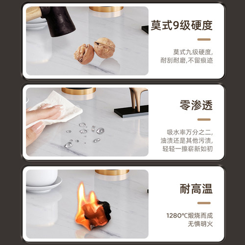 岩板茶几边几创意小圆桌轻奢客厅沙发边柜边桌现代简约阳台小桌子 - 图2