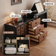 Italian lacquered dressing table chest