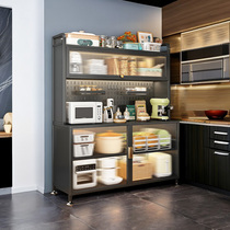 Dining Side Cabinet Stainless Steel Kitchen Cabinets Restaurant integrated by wall Holes Dongle Cupboards Cabinets Lockers Large Capacity Bowls Cabinet