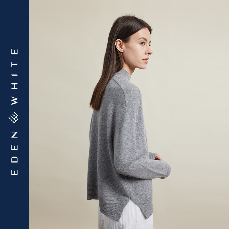 圣雪绒22秋冬新款女高领纯色羊绒衫宽松廓形轻熟风加厚套头针织衫,淘宝优惠券,粉丝福利购,淘宝优惠卷