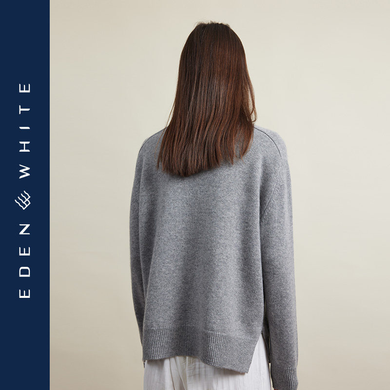 圣雪绒22秋冬新款女高领纯色羊绒衫宽松廓形轻熟风加厚套头针织衫,淘宝优惠券,粉丝福利购,淘宝优惠卷