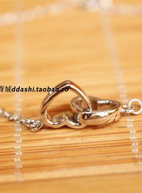 手链纯银女白色爱心桃心可爱简约手饰日韩百搭时尚银饰品学礼物