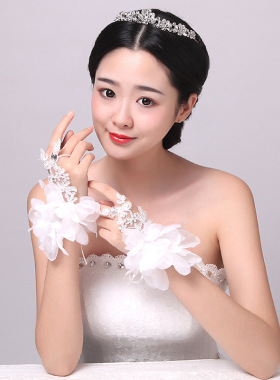 YXIBRIDE繁花漏指手套
