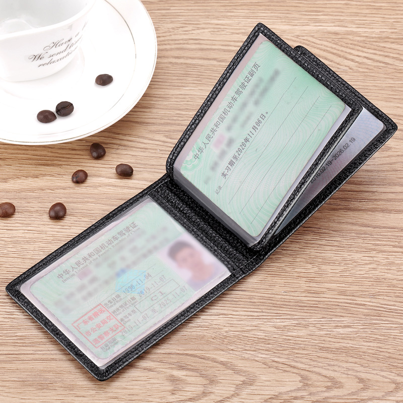 驾驶证皮套超薄男士证件位真皮卡包 瑞贝卡罗西卡包