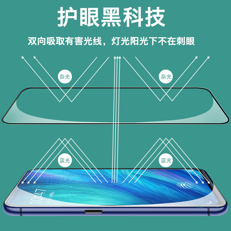 Realme真我GTNEO5Q3i钢化膜2T10Pro大师GT闪速版X7v15v20v23v13v11S绿光X50por全屏neo手机realmegt贴膜gtnoe