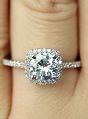 New Trendy Crystal  Engagement Claws Design Hot Sale Rings