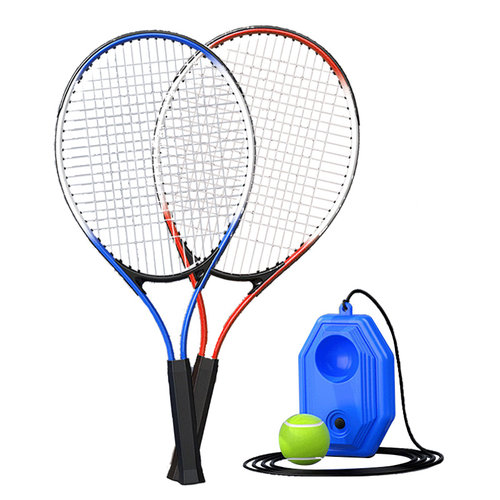 新疆包个邮网球训练器单人打带线回弹自练神器初学者网球球拍套装-图3
