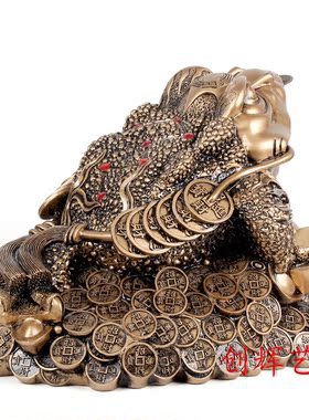 招财摆件金蝉客厅店铺办公室装饰