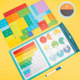Fraction strips, fraction blocks, equal division operation mathematics teaching aids