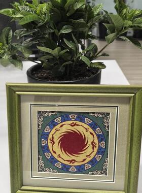 蜀锦金沙太阳神鸟相框非遗伴手礼