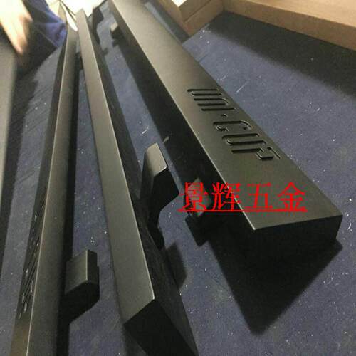 玻璃门拉手 中式原木雕刻 实木大门酒店面门把手拉手 订做LOGO - 图1