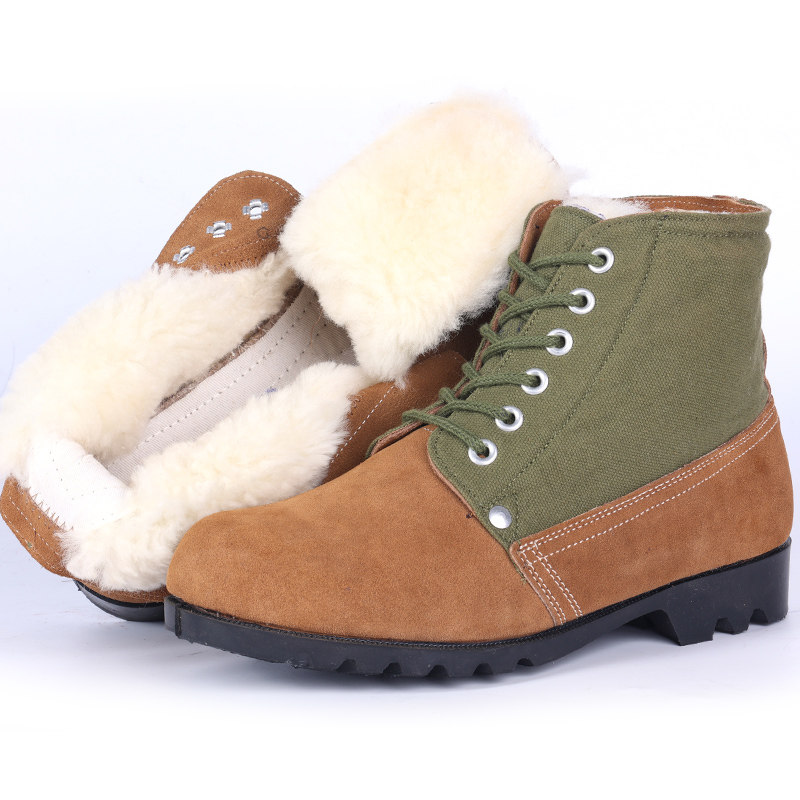 强人3515防寒靴冬季加绒羊毛男靴子 3515时尚雪地靴